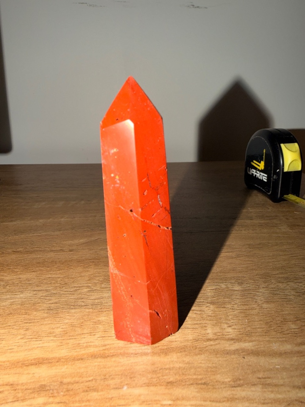 Red Jasper Crystal Point Tower